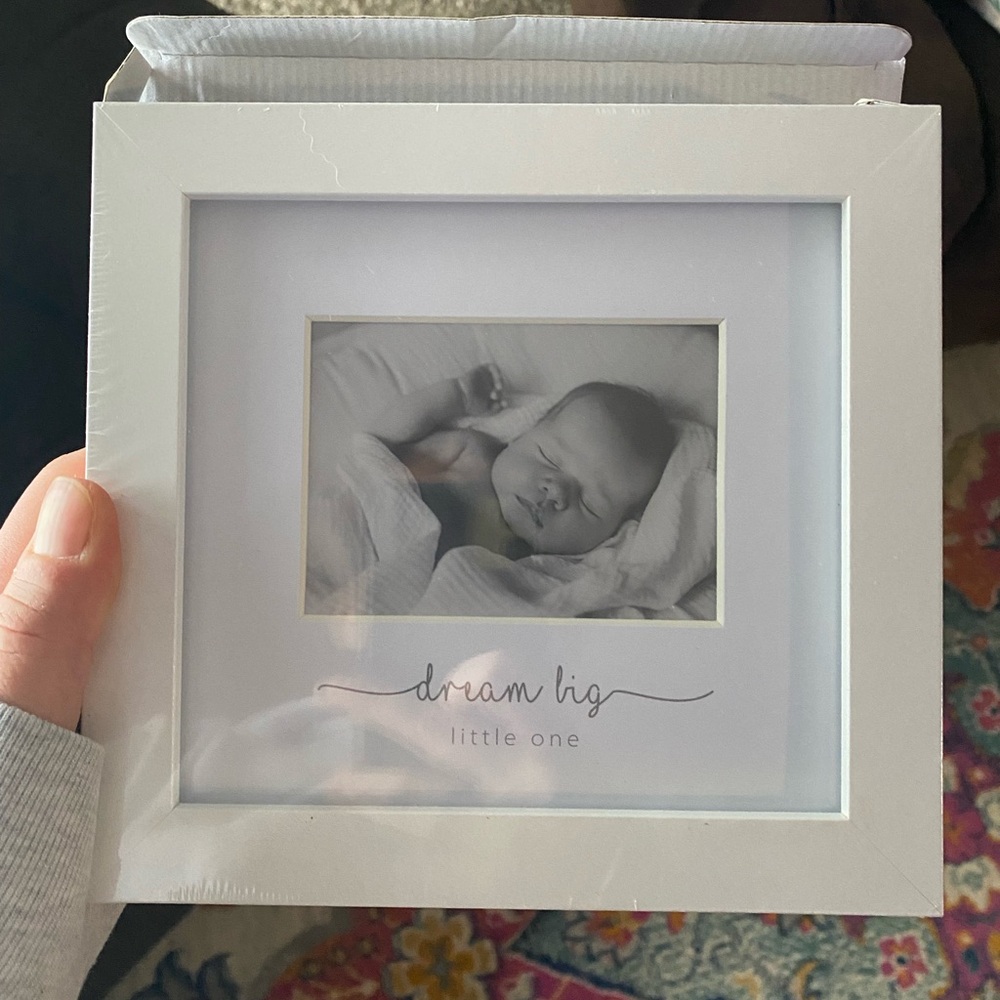 Dream Big Little One Picture Frame baby shower gift